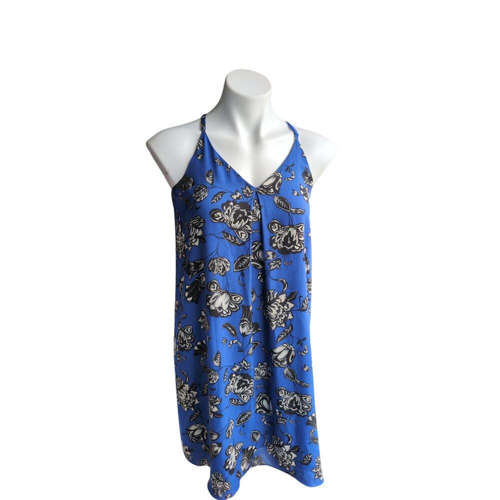 Vince Camuto Small halter dress blue print  Size SP